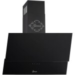 Gurari hotte aspirante 60 cm inclin�e gch d 268 6 prime noir - verre - classe a - hotte murale 1000 m� ...