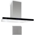 Hotte aspirante îlot décorative klarstein madonna - recyclage dair - 500 m³ / h - inox Hotte aspirante îlot décorative klarstein madonna - recyclage dair - 500 m³ / h - inox