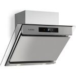 Hotte aspirante inclin�e klarstein balzac silent 60 - argent - d�bit 604 m� / h - classe a