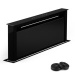 Hotte aspirante descendante - klarstein - 75 cm - 604 m� / h - cee a + + - filtres � charbon actif