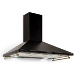 Hotte aspirante r�tro victoria 90 - klarstein - 6445 m� - h - 2 lampes led - noir