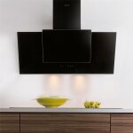 Hotte cuisine murale silverline oli noire 90 cm