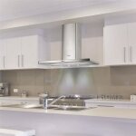 Hotte cuisine silverline murale opale inox 90 cm