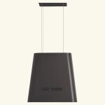 Hotte cuisine silverline suspendue neat noir mat 50 cm