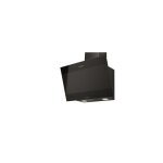 Indesit hotte d�corative inclin� aspirante noire largeur 60cm d�bit dair 647m3 / h