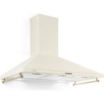 Hotte aspirante - hotte d�corative - klarstein - victoria 90 - 6445 m� - h - 2 lampes led - blanc