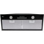 Gurari gch b 051 70 bl hotte encastrable 70 cm noir 1000 m� / h hotte aspirante hotte de circulation ...