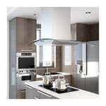 Hotte îlot - vidaxl - 90 cm - acier inoxydable - 756 m³ / h - Éclairage led Hotte îlot - vidaxl - 90 cm - acier inoxydable - 756 m³ / h - Éclairage led