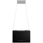 Hotte �lot aspirante - zerodis - hb007 - noir - 55 x 37 x (62 - 133. 5) cm - 3 niveaux de vitesse