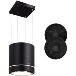 Hotte îlot klarstein tron ambience - 540 m³ / h - led - hotte aspirante - classe a - noire Hotte îlot klarstein tron ambience - 540 m³ / h - led - hotte aspirante - classe a - noire