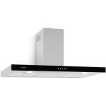 Hotte murale aspirante klarstein darya 90 cm 310 m� / h - inox argent - trois niveaux de puissance