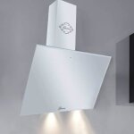 Gurari hotte murale gch 286 wh 6 prime avec tuyau d�vacuation hotte de cuisine avec t�l�commande verre ...