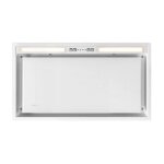 Hotte dcorative - novy - 26050 crystal l51 - verre blanc - 60 cm - evacuation