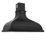 Hotte vintage murale silverline horis noir m�tallis� 90 cm