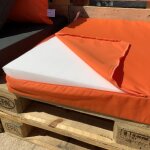 Housse dassise pour salon palette tissus ultra r�sistant orange 80x120x5 cm