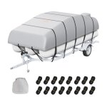 Housse de bateau ponton - vevor - 701  731 cm bche de bateau impermable 800d de qualit marine et ...
