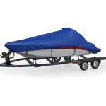 Housse de bateau - vidaxl - 410x190 cm - couleur bleu - protection optimale - r�sistante aux intemp�ries ...