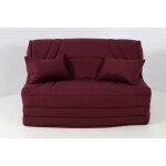 Housse bz 140x190 matelass�e aubergine