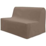 Housse de bz unie 100% coton taupe 140 cm - taupe - soleil docre Housse de bz unie 100% coton taupe 140 cm - taupe - soleil docre
