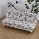 Housse de canape clic clac extensible 3 places housse de canap� sans bras �lastique couverture de canap� ...