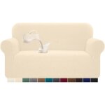 Housse de canap� - haopyou - beige - extensible - imperm�able - 2 places