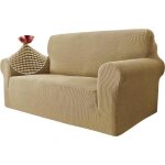 Housse de canap - leoclotho - 2 places - extensible - kaki