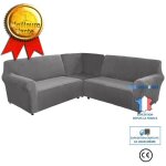 Housse de canapé - non spécifié - housse dangle - velours épaissi - 5 places - couleur unie Housse de canapé - non spécifié - housse dangle - velours épaissi - 5 places - couleur unie