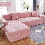 Housse de canap� en molleton extensible tricot� avec imprim� - couverture de canap� universelle en l ...