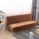 Housse de canap sans accoudoirs en velours - 3 places housse de canap et de lit - convient pour canap ...