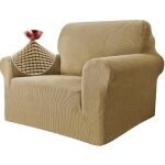 Housse de canap stretch impermable - leoclotho - 1 places kaki - vintage - dhoussable - extensible ...