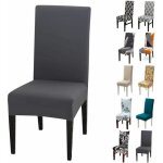 Housse de chaise - yyv - extensible - lot de 6 - gris - intérieur Housse de chaise - yyv - extensible - lot de 6 - gris - intérieur
