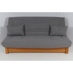 Housse clic clac 120x190 matelass�e gris acier