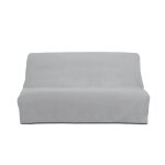 Housse clic - clac en coton panama gris clair Housse clic - clac en coton panama gris clair