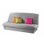 Housse de clic - clac - paris prix - essentiel - gris - 185  200 cm x 120  140 cm - matelasse