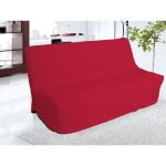 Housse clic - clac matelassé en coton panama rouge. unie classique et sobre dimension: 185 à 200 x 120 ... Housse clic - clac matelassé en coton panama rouge. unie classique et sobre dimension: 185 à 200 x 120 ...