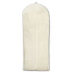 Housse en coton naturel pour v�tements format court blanc