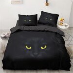 Housse de couette 140x200cm - une famille de chats de compagnie parure de lit chat1 et 2 personnes taies ... Housse de couette 140x200cm - une famille de chats de compagnie parure de lit chat1 et 2 personnes taies ...