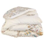Housse de couette 200x200 cm coton oky �cru naturel