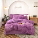 Housse de couette 200x230cm peluche flanelle chaude duveteuse parure de lit1 linge de lit 245 * 250cm ... Housse de couette 200x230cm peluche flanelle chaude duveteuse parure de lit1 linge de lit 245 * 250cm ...