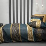 Housse de couette 220x240 cm + 2 taies doreiller 63x63 cm coton qobe