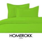 Housse de couette - homerokk 220x240?cm + 2 taies 65x65 cm100?% coton ? anis
