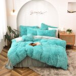 Housse de couette 220x240cm peluche flanelle chaude duveteuse parure de lit1 linge de lit 250 * 270cm ... Housse de couette 220x240cm peluche flanelle chaude duveteuse parure de lit1 linge de lit 250 * 270cm ...