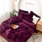 Housse de couette 220x240cm peluche flanelle chaude duveteuse parure de lit1 linge de lit 250 * 270cm ... Housse de couette 220x240cm peluche flanelle chaude duveteuse parure de lit1 linge de lit 250 * 270cm ...