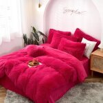 Housse de couette 220x240cm peluche flanelle chaude duveteuse parure de lit1 linge de lit 250 * 270cm ... Housse de couette 220x240cm peluche flanelle chaude duveteuse parure de lit1 linge de lit 250 * 270cm ...