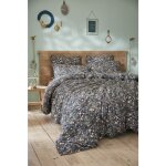 Housse de couette 240 x 220 cm ? double gaze de coton imprim�e ? capucine minuit