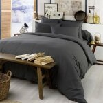 Housse de couette 240x260 cm flanelle de coton orage