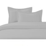 Housse de couette - homerokk - 240x260 cm - 100% coton - gris clair - r�sistant � lusure