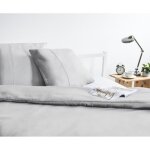 Housse de couette 240x260 viscosoft - housse de couette microfibre - parure de lit - 2 taies doreiller ...