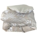 Housse de couette 260x240 cm satin de coton cayenne beige ficelle