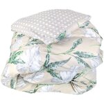 Housse de couette 260x240 cm satin de coton voyage beige lin